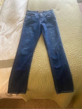 Dark Wash Mid Rise Skinny Jean
